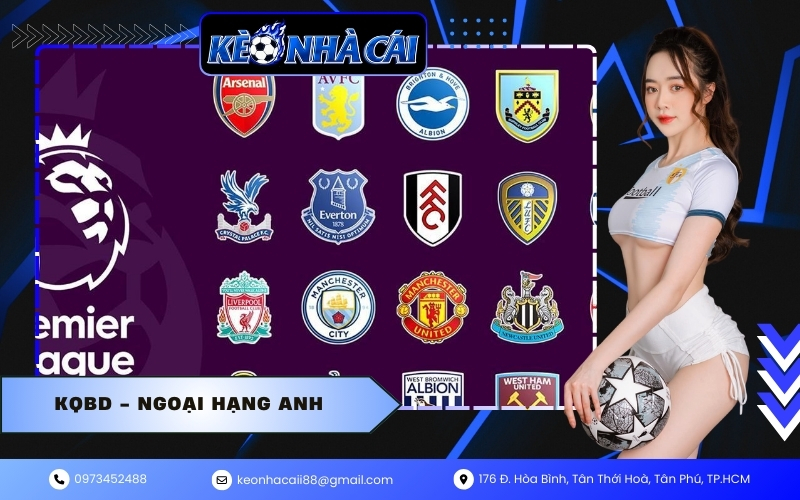 KQBD - Ngoại Hạng Anh mới nhất